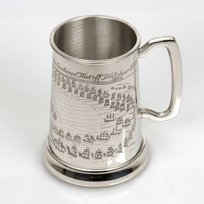 Battle Of Trafalgar Pewter Tankard