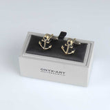 Gold Anchor Cufflinks