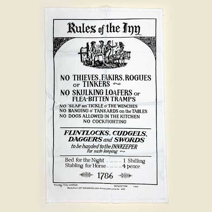 Rules Of The Inn T-Towel