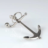 Silver Anchor Keyring