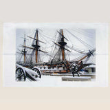 HMS Victory In The Snow T-Towel